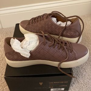 Frye Lena woven low lace sneakers 8.5 nwt